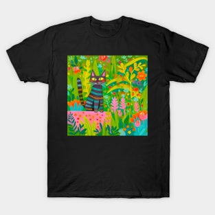 Cat  in the garden T-Shirt